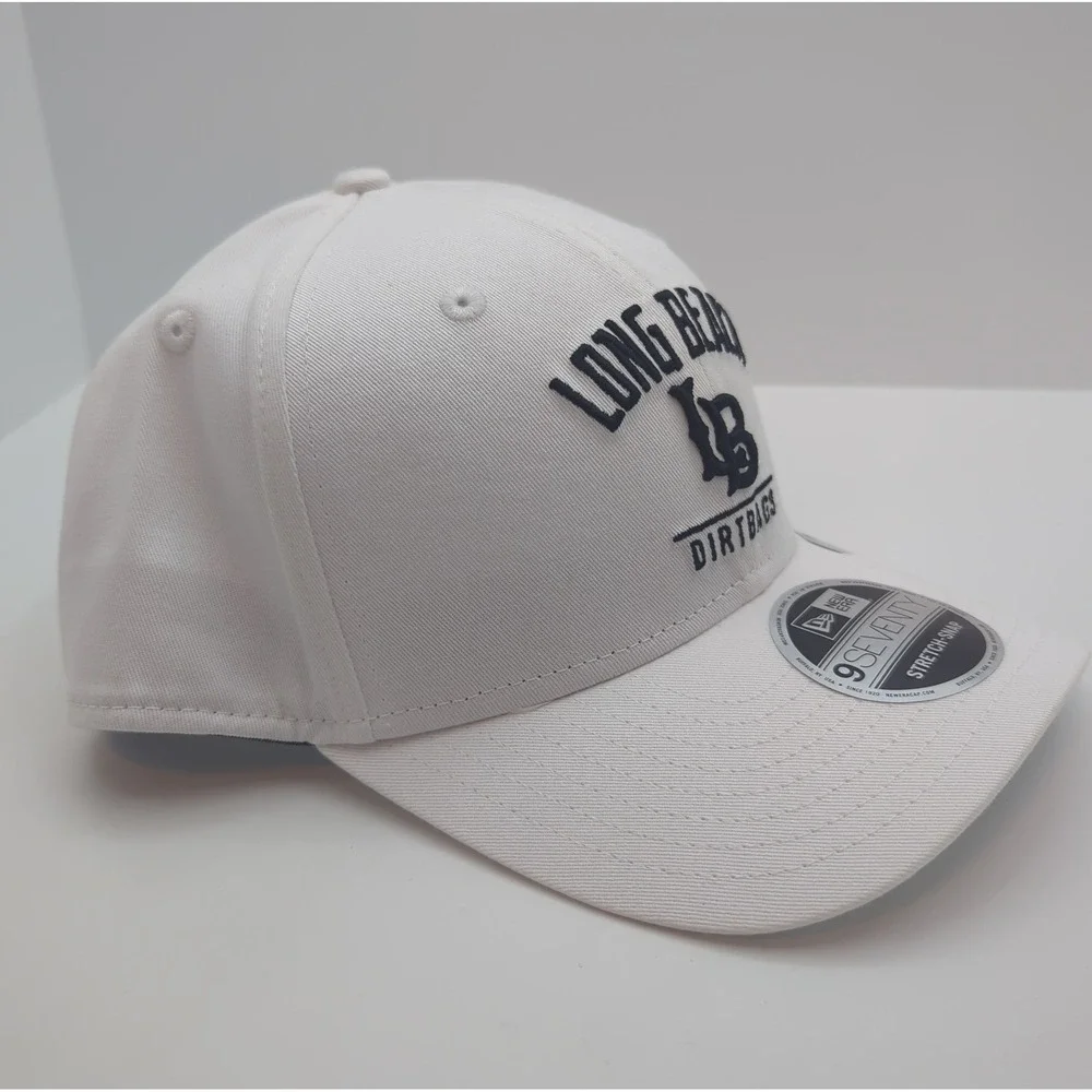 New Era 9SEVENTY Long Beach Dirtbags Hat White Stretch Snapback Cap 60591985